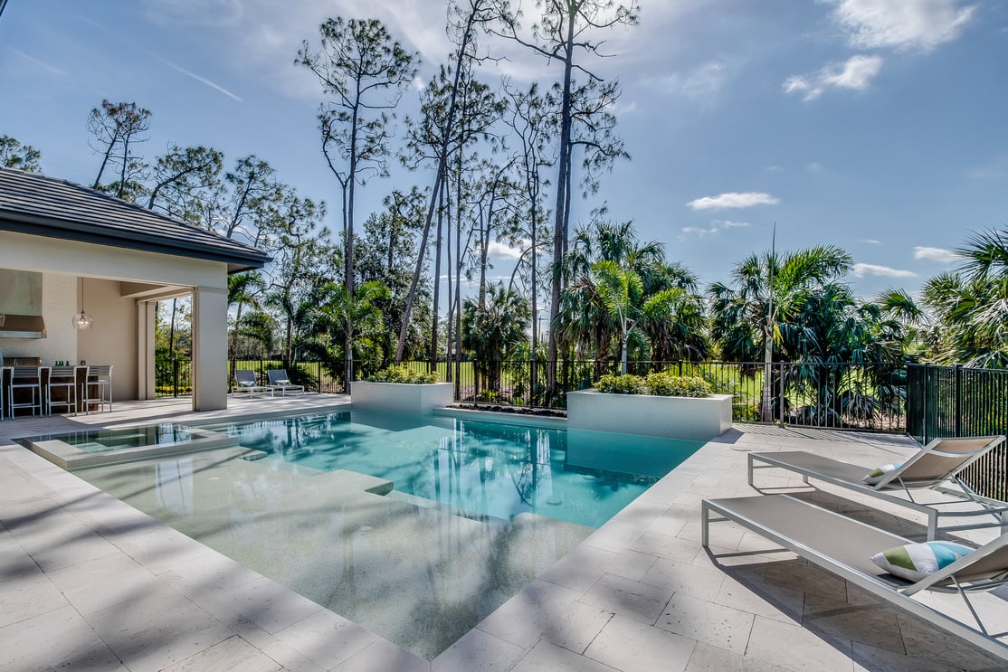 Poolside of Florida home