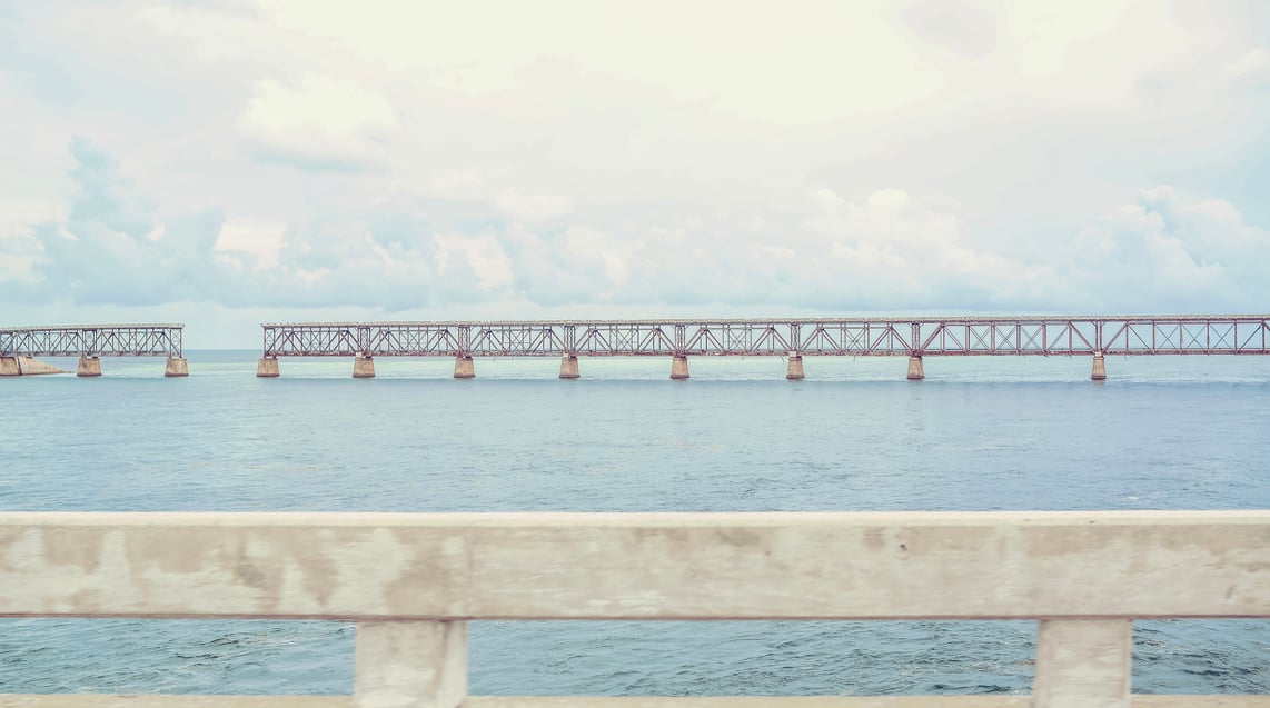 Gap in the bridge , Florida Keys road trip